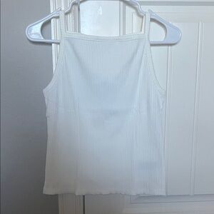 Old Navy White Ribbed Camisole